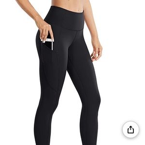 Crz yoga high waisted pocket 25” black